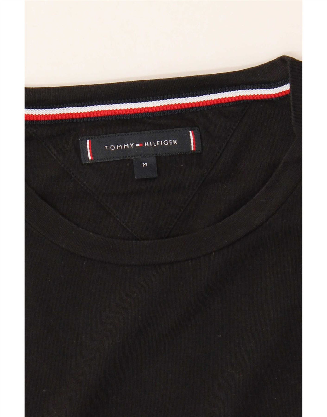 Tommy Hilfiger Herre T-Shirt Top Medium Sort