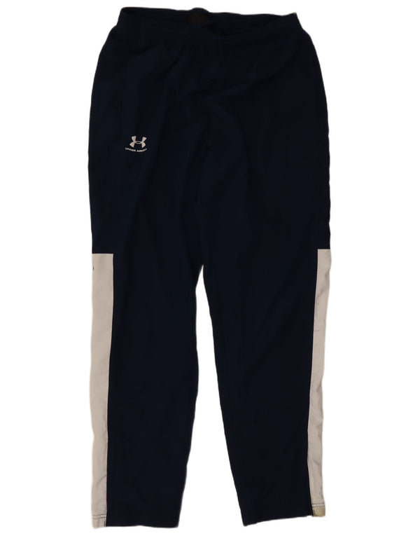 Under Armour Herre Loose Fit træningsdragt Bukser Large Navy Blue Colourblock