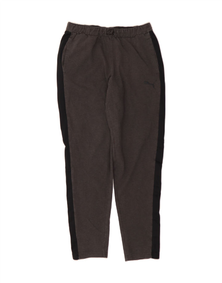 PUMA Womens Tracksuit Trousers Joggers UK 12 Medium Grey Colourblock Vintage Puma and Second-Hand Puma from Messina Hembry 