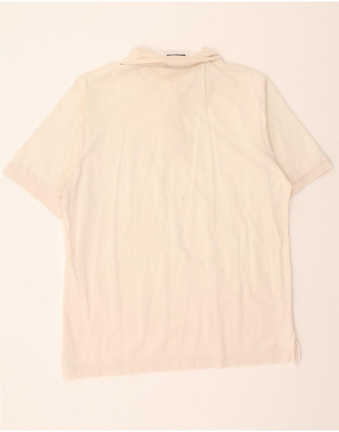 AUSTRALIAN L'ALPINA Mens Polo Shirt IT 48 Medium Off White Vintage AUSTRALIAN L'ALPINA and Second-Hand AUSTRALIAN L'ALPINA from Messina Hembry 