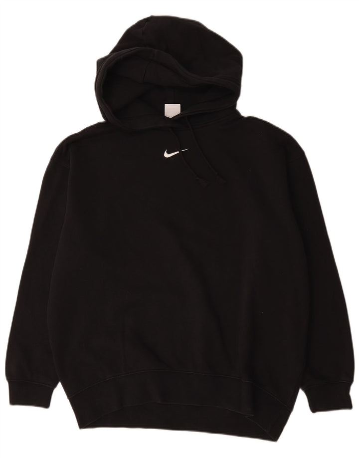 Nike oversized hættetrøje til mænd, lille sort bomuld