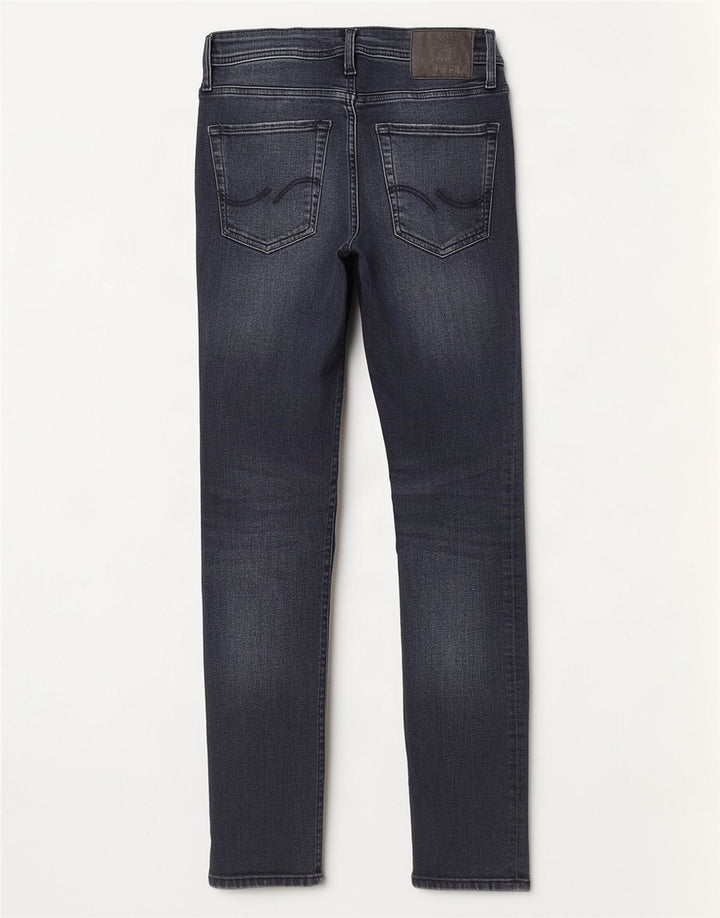 Jack & Jones Herre GLENN Distressed Slim Jeans W27 L32 Blå Bomuld