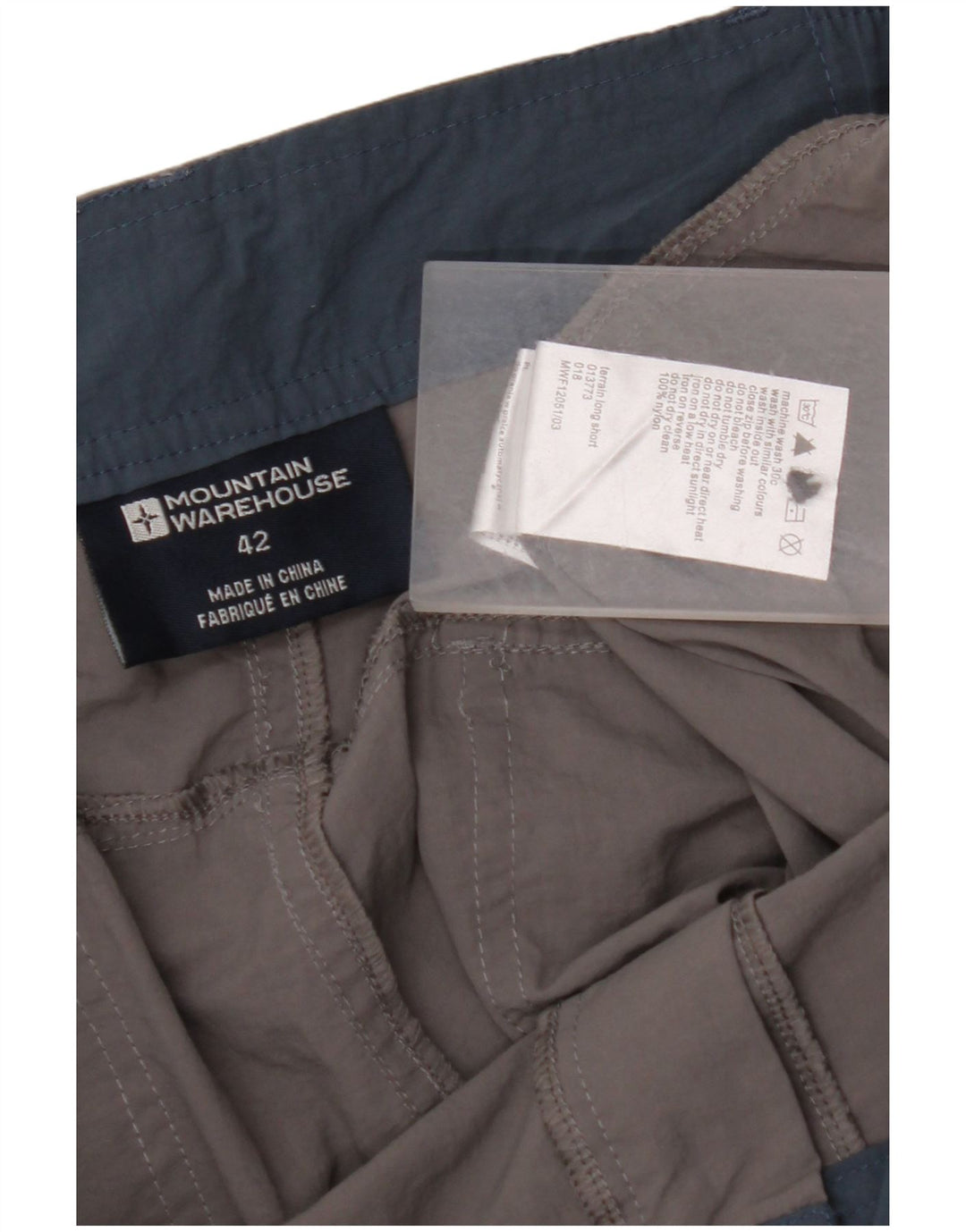 MOUNTAIN WAREHOUSE Herre Cargo Bermuda Shorts W42 2XL Grå Nylon