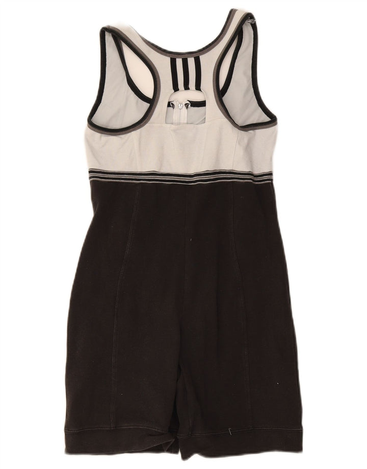 Adidas Dame Playsuit UK 10 Small Black Colourblock Bomuld