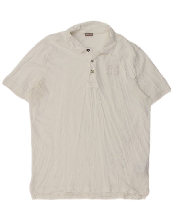 Napapijri Herre Geographic Polo Shirt 2XL Hvid Bomuld