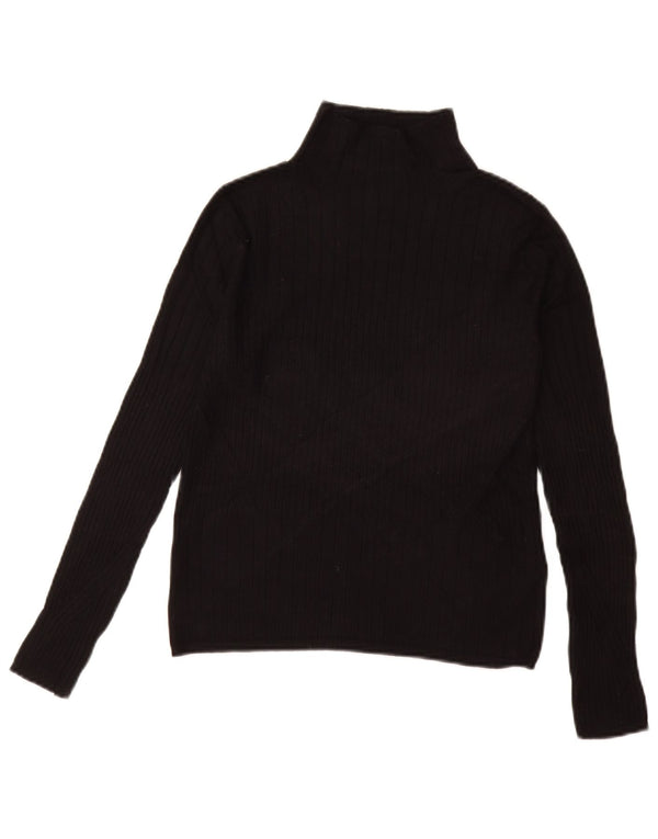 MARKS & SPENCER Dame Turtle Neck Sweater UK 10 Small Black