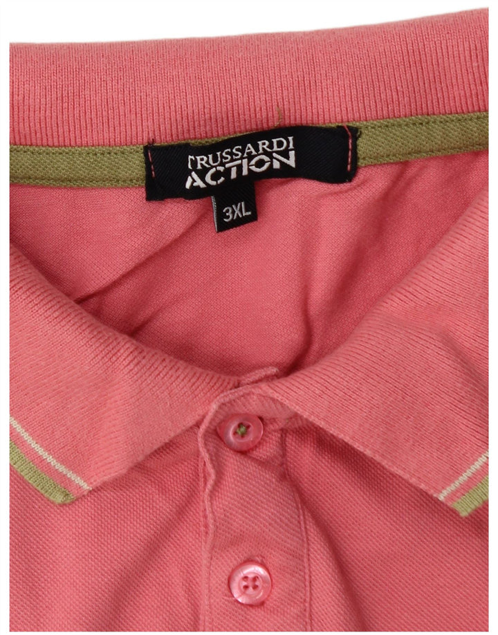 Trussardi herre poloshirt 3XL Pink