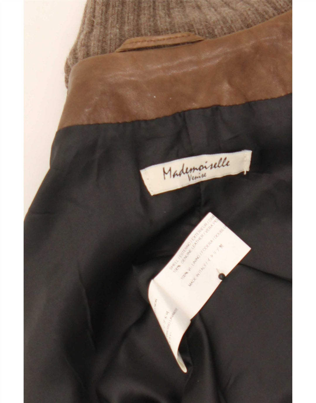 Vintage dame læderjakke UK 14 Medium Brown