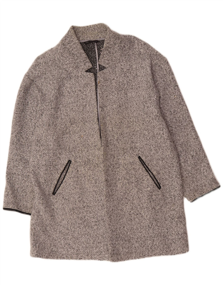 Marks & Spencer Dame åben overfrakke UK 20 2XL Grå Flecked Polyester