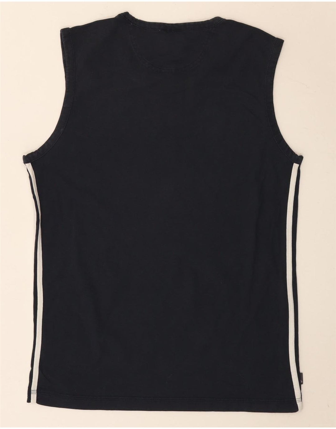 Adidas herre T-shirt top mellem marineblå bomuld