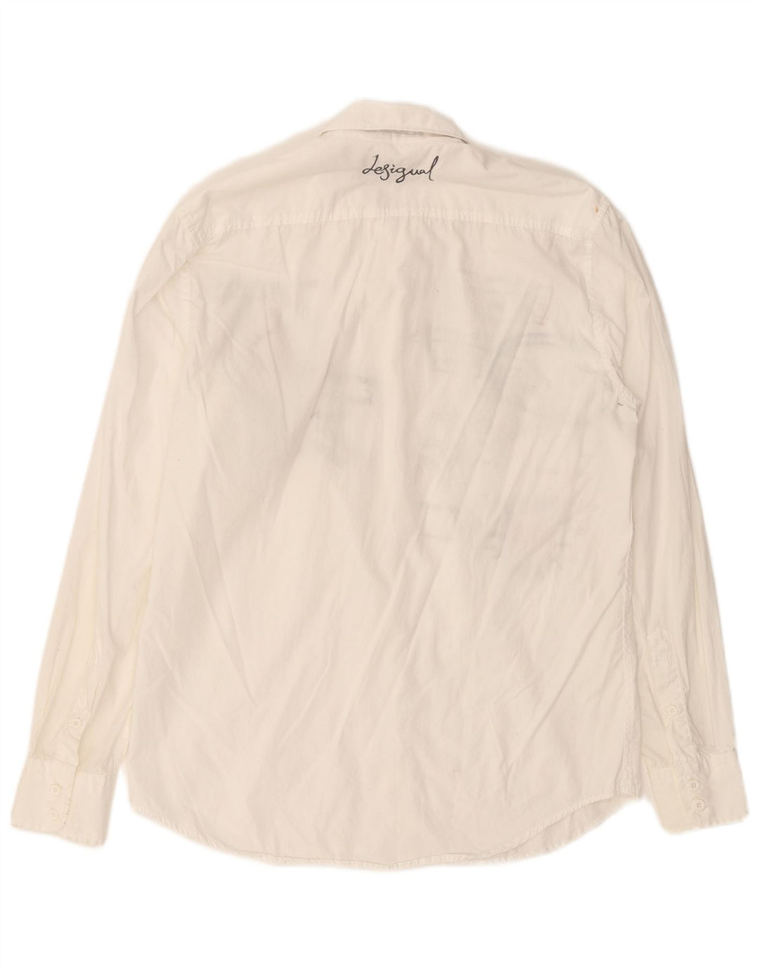 DESIGUAL Grafisk Herreskjorte Medium Hvid