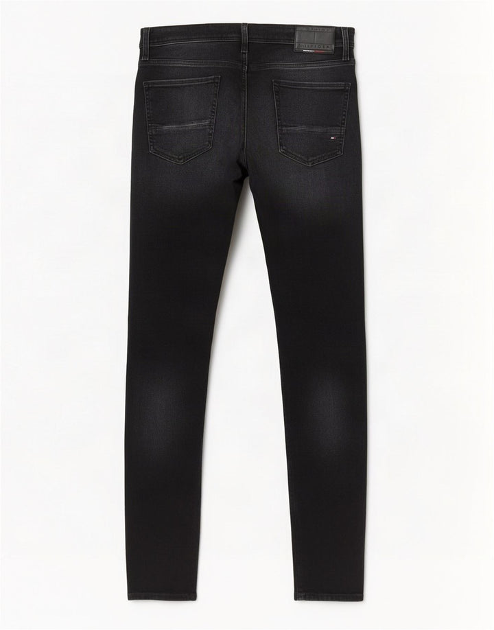 Tommy Hilfiger Herre Bleecker Slim Jeans W33 L32 Sort Bomuld