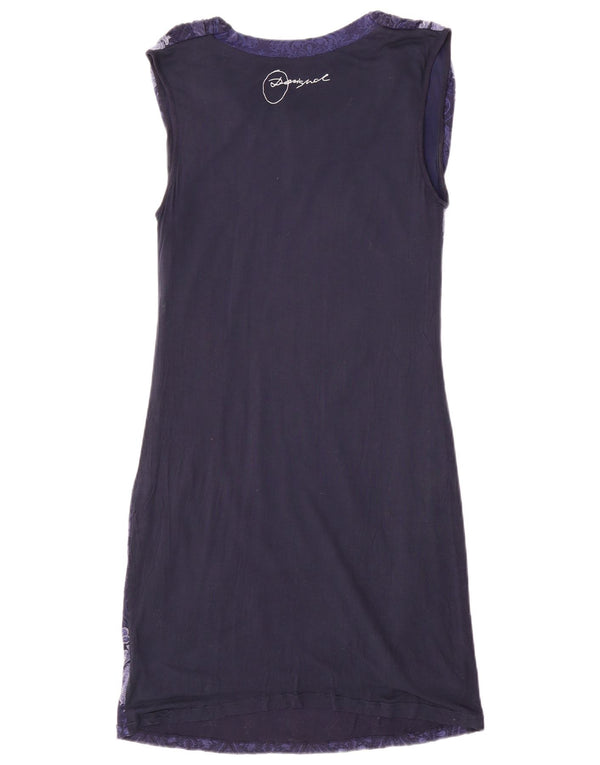Desigual Womens Sheath Dress UK 18 XL Navy Blue Paisley
