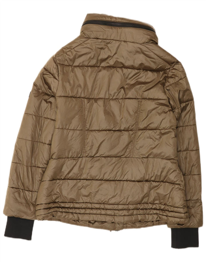 Barbour Polstret hættejakke til kvinder UK 12 Medium Khaki Polyamid