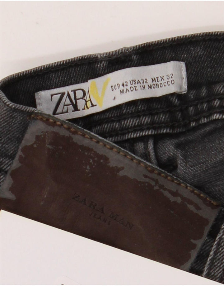 Zara Slim Jeans til mænd W32 L30 Sort
