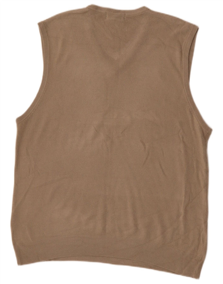 Marks & Spencer Herre Blue Harbor Vest Tank Top XL Beige Akryl
