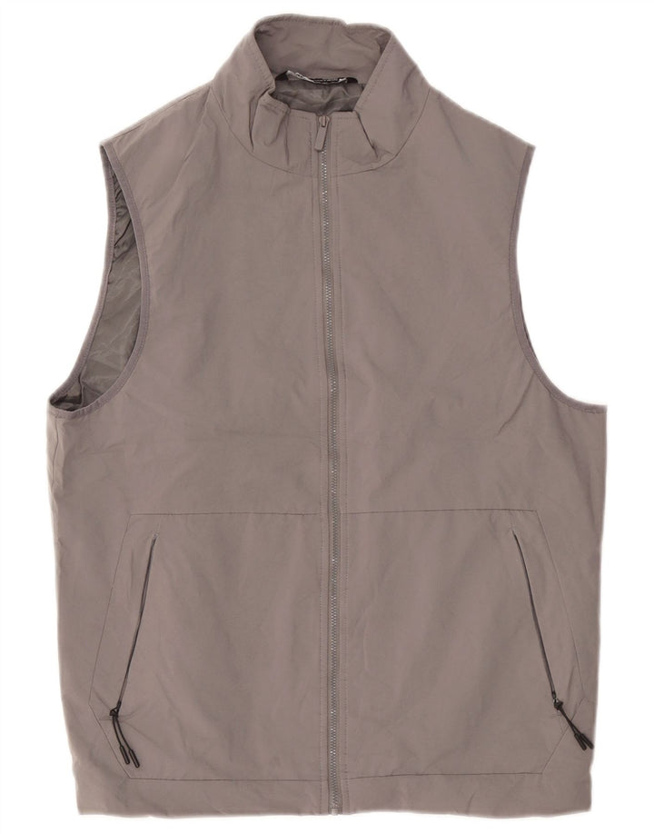 Zara Herre Gilet UK 40 Large Grå Polyester