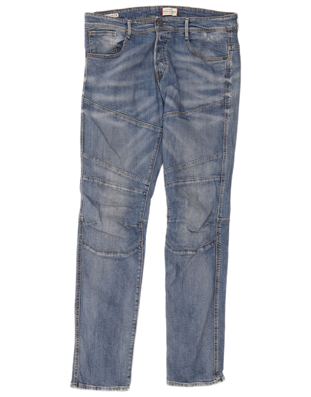 Jack & Jones Herre GLENN Slim Jeans W36 L34 Blå Bomuld