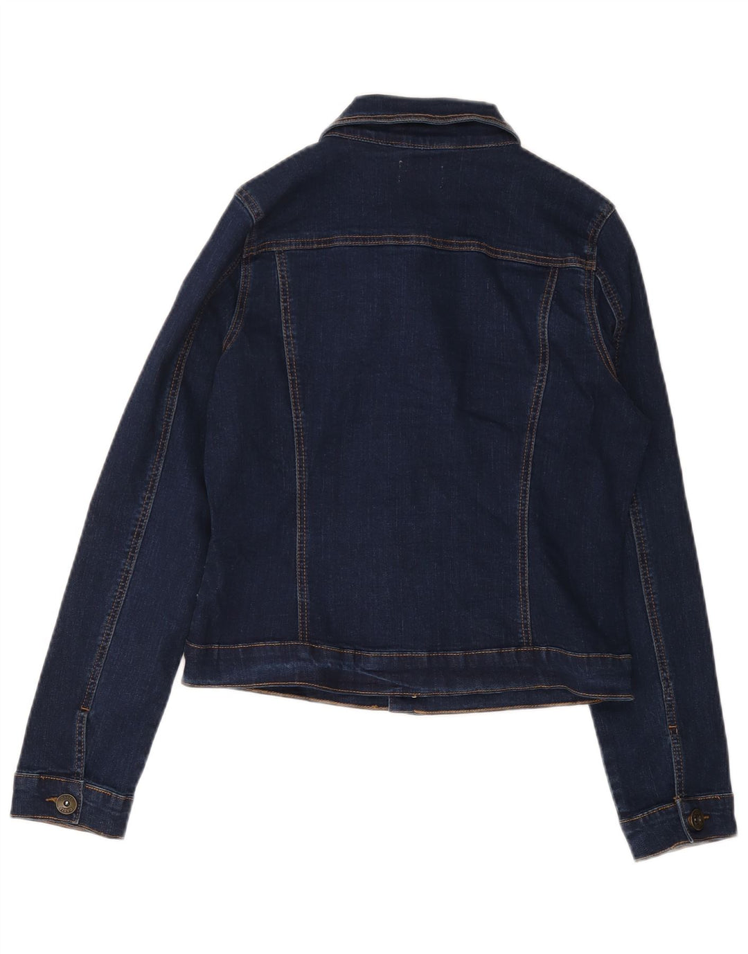 OASIS Womens Crop denimjakke UK 12 Medium Navyblå Bomuld