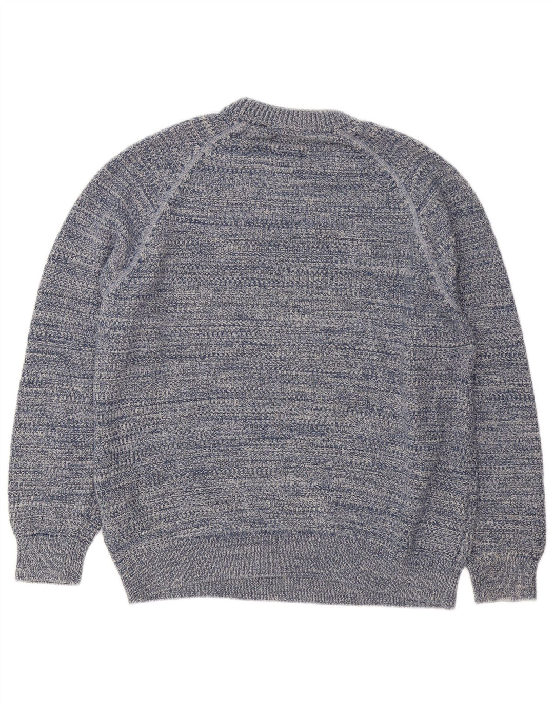 Superdry sweater med rund hals til mænd, stor blå stribet bomuld