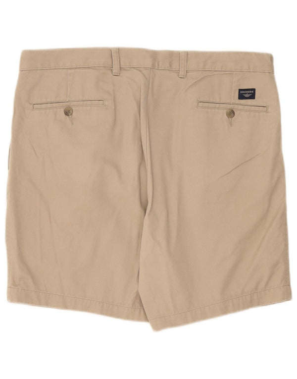 Dockers Herre Pegged Chino Shorts W36 Large Beige Bomuld