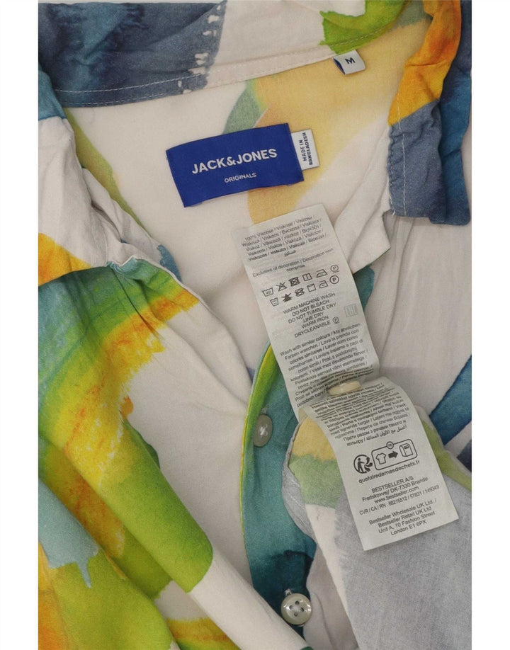 Jack & Jones Kortærmet skjorte med abstrakt mønster til mænd Medium Flerfarvet