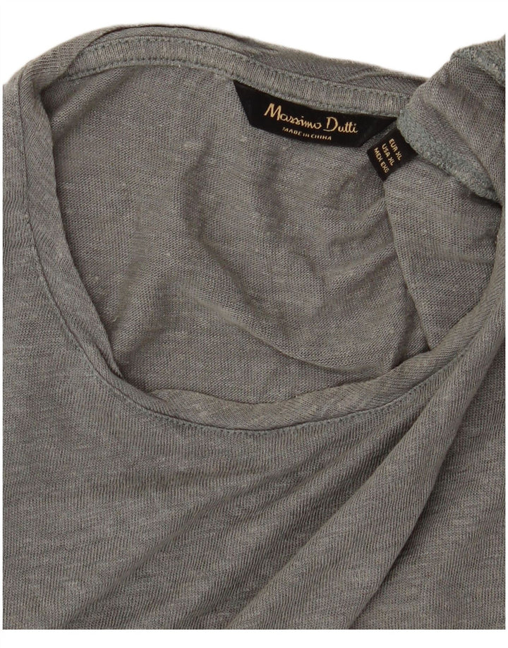 MASSIMO DUTTI Herre T-Shirt Top XL Grå