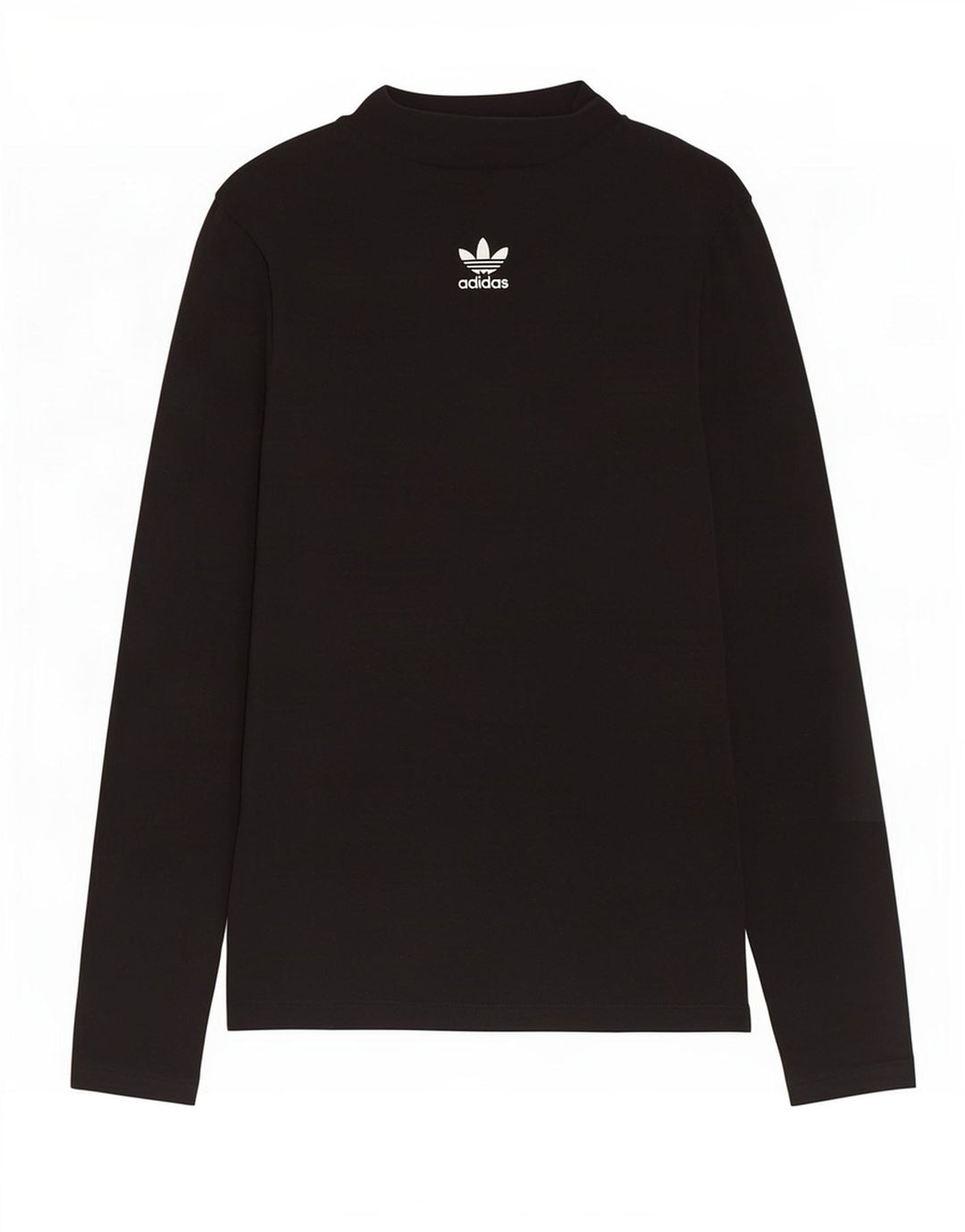 Adidas Dame Top Langærmet UK 12 Medium Sort Bomuld