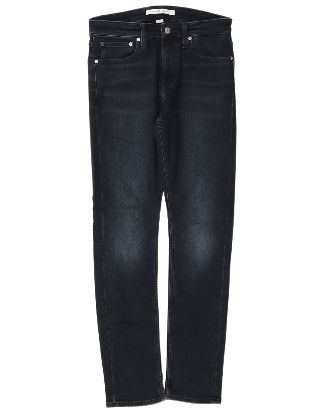 Calvin Klein Herre Slim Jeans W28 L32 Marineblå Bomuld