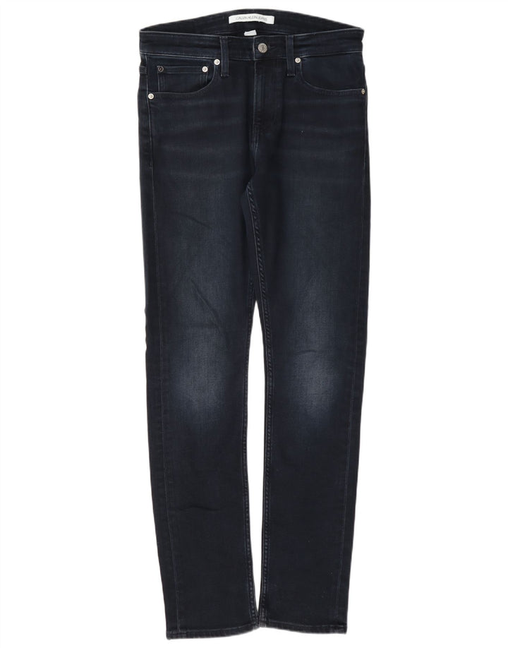 Calvin Klein Herre Slim Jeans W28 L32 Marineblå Bomuld