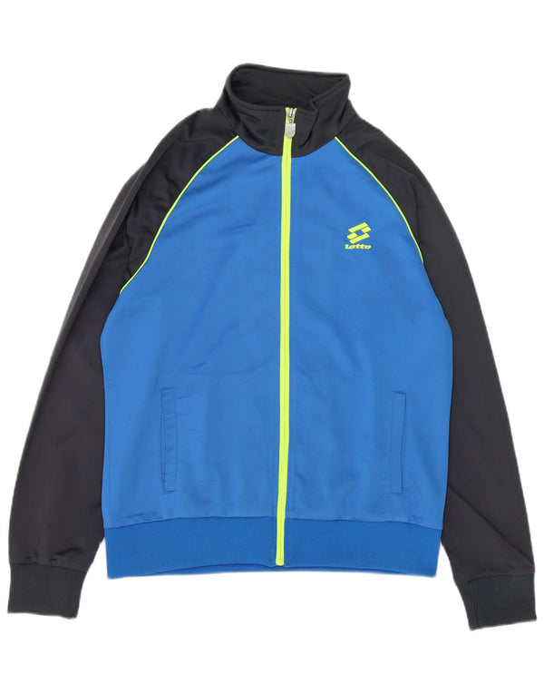 Lotto Herre træningsdragt Topjakke Medium Blue Colourblock
