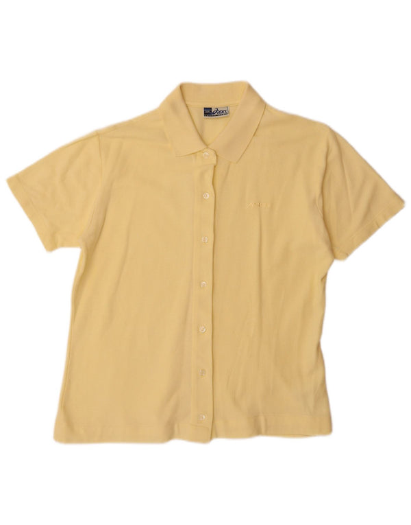 ASICS kortærmet skjorte til kvinder UK 14 Large Yellow