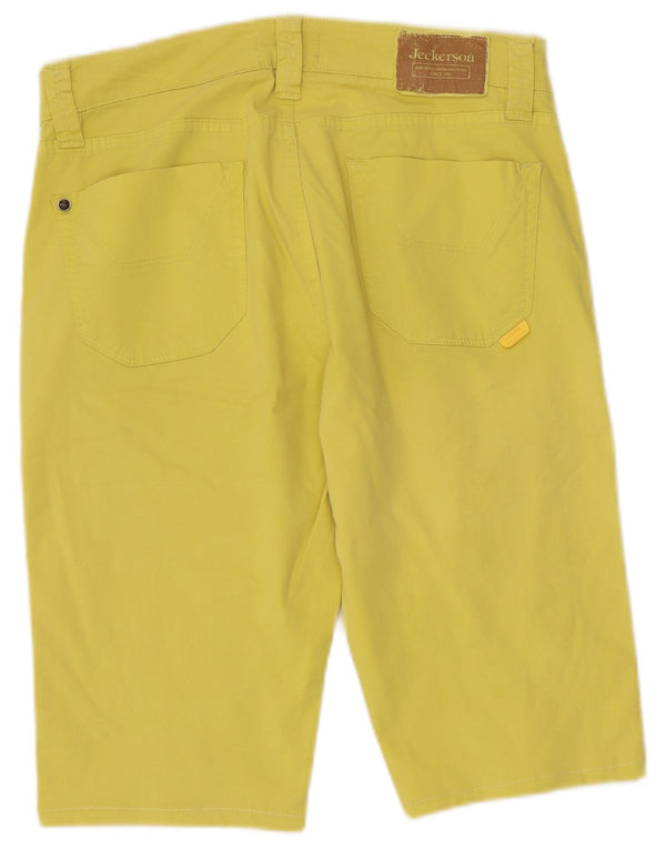 Jeckerson Herre Bermuda Shorts W30 Medium Gul Bomuld