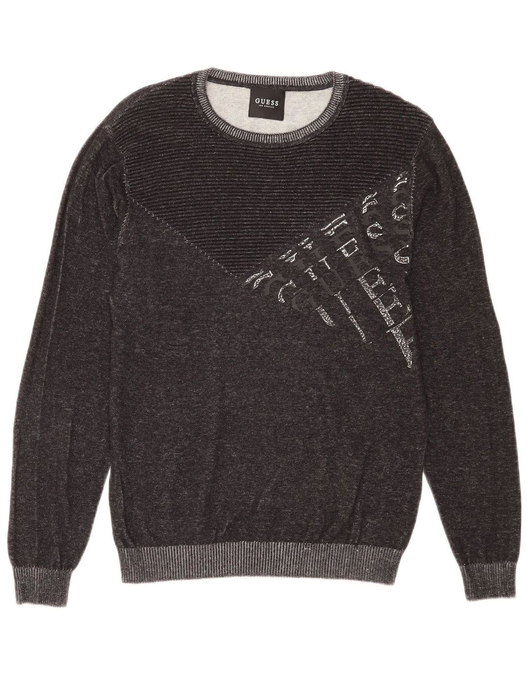 Guess Herre grafisk sweatshirt jumper stor grå bomuld
