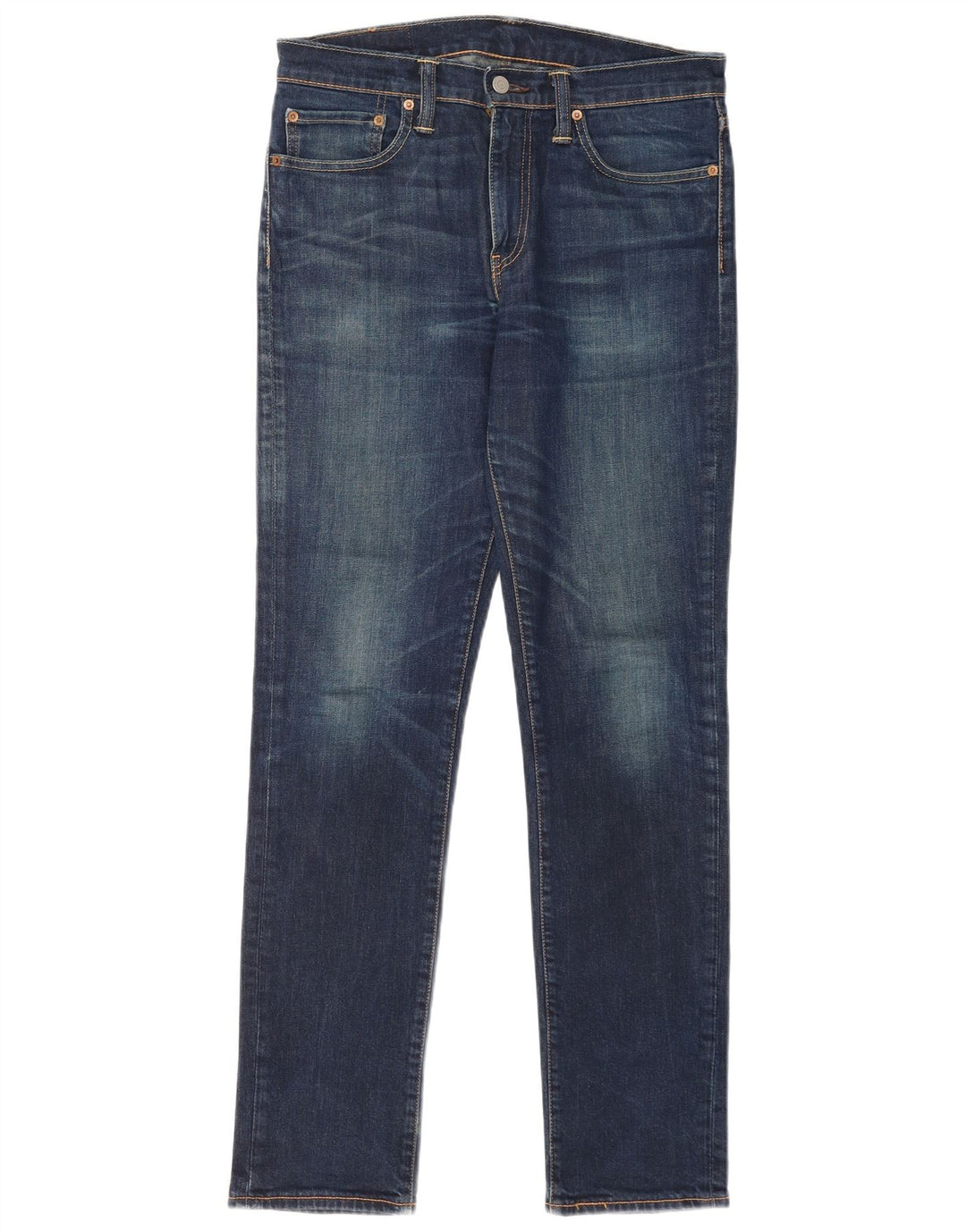 Levi's Herre 511 Slim Jeans W32 L34 Marineblå Bomuld