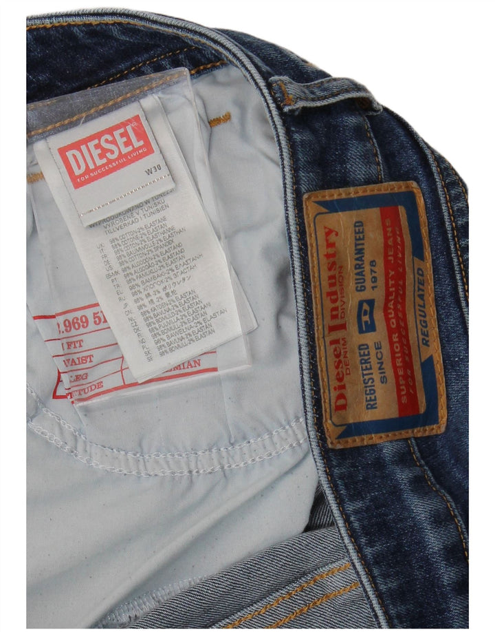 DIESEL Dame Bootcut Jeans W30 L28 Marineblå Bomuld