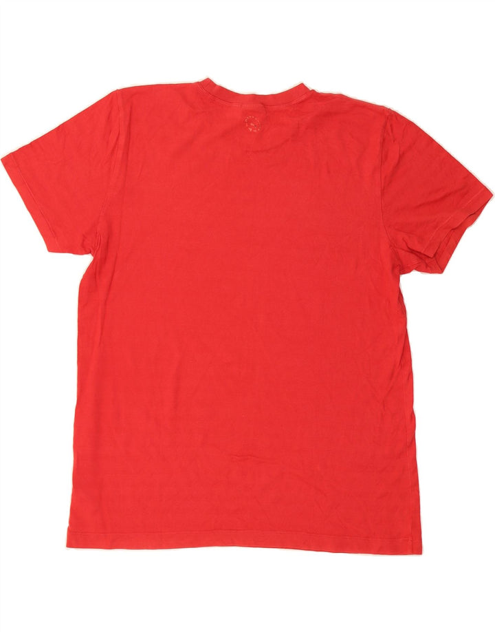 PUMA Mens Graphic T-Shirt Top Large Red Striped Cotton Vintage Puma and Second-Hand Puma from Messina Hembry 