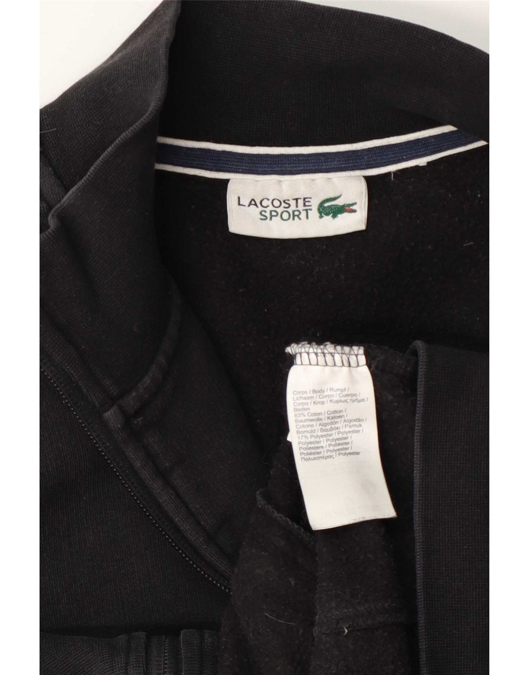 Lacoste Herre træningsdragt Topjakke Medium Sort Bomuld