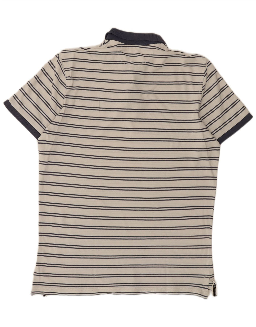 Murphy & Nye Herre Sailmakers Grafisk Rugby Polo Shirt Stor hvid stribet