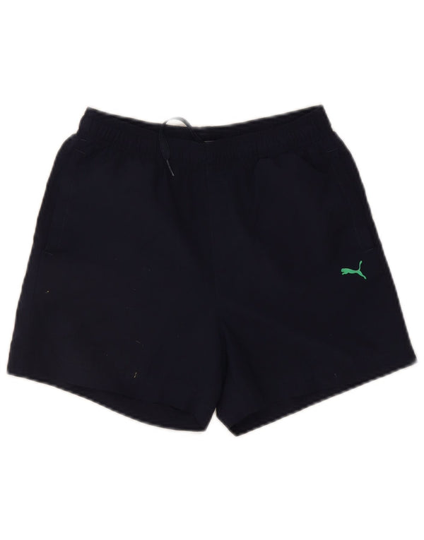 Puma drenge sportsshorts 11-12 år marineblå polyester