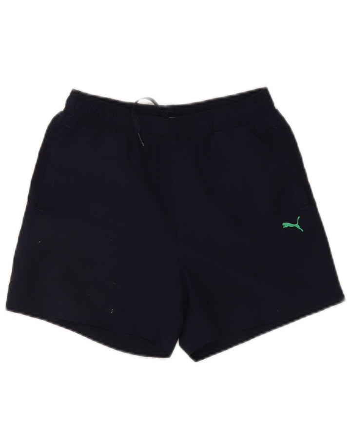 Puma drenge sportsshorts 11-12 år marineblå polyester