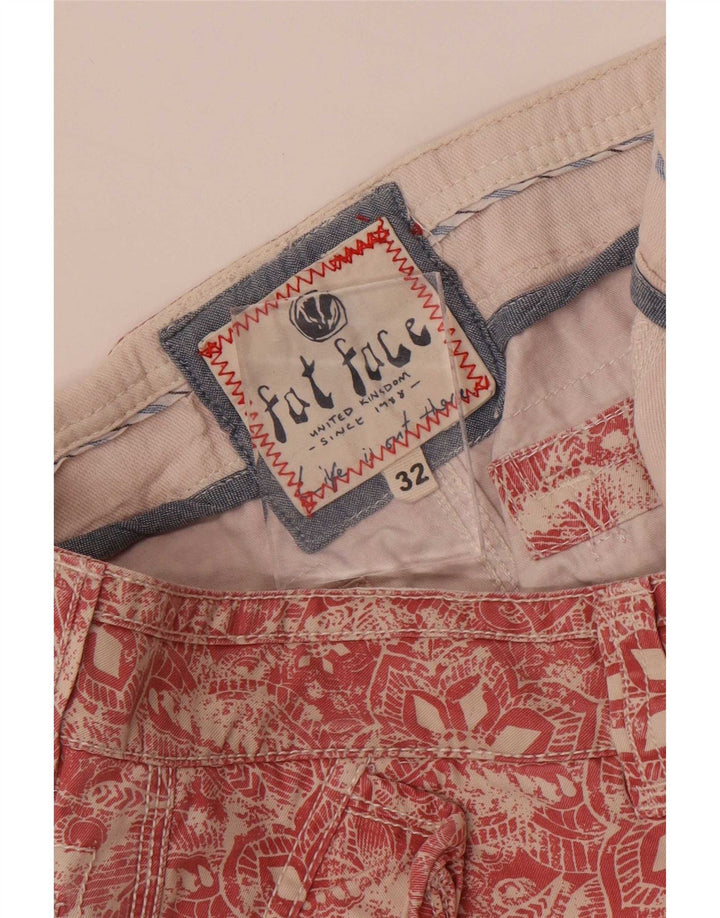 Fat Face Herre Cargo Shorts W32 Medium Red Floral