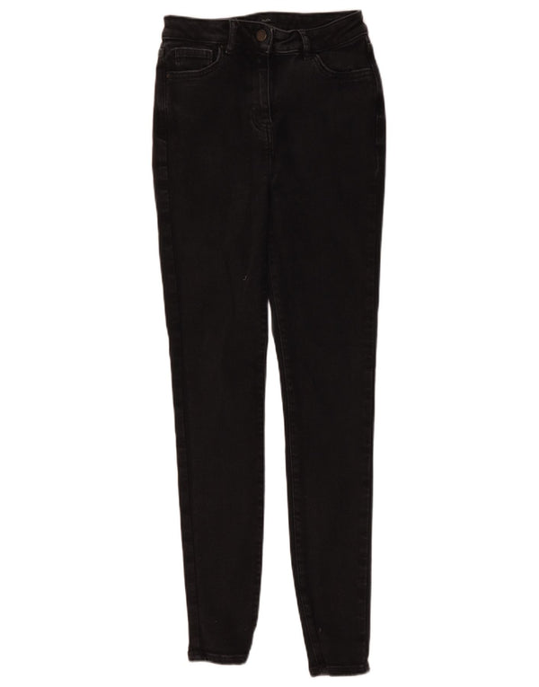 M&Co Dame Skinny Jeans UK 10 Small W26 L28 Black Bomuld
