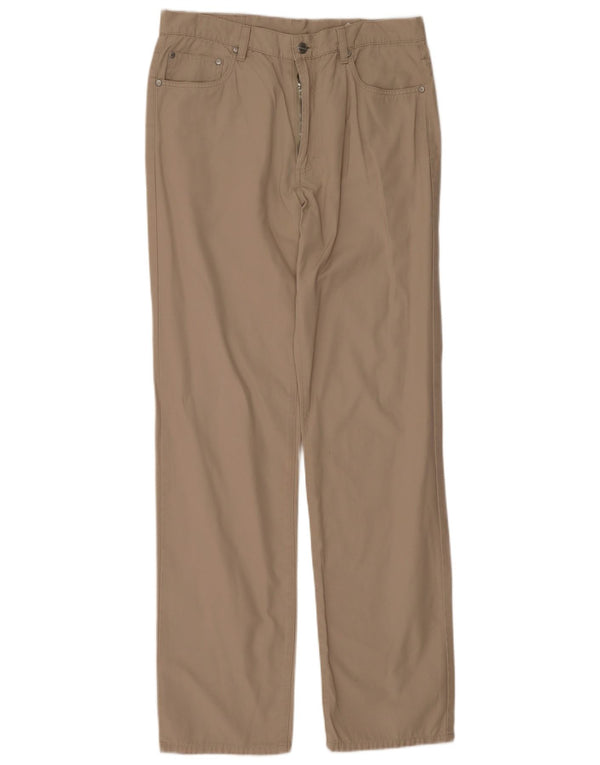 Belfe Herre Lige Casual Bukser W33 L33 Beige Bomuld