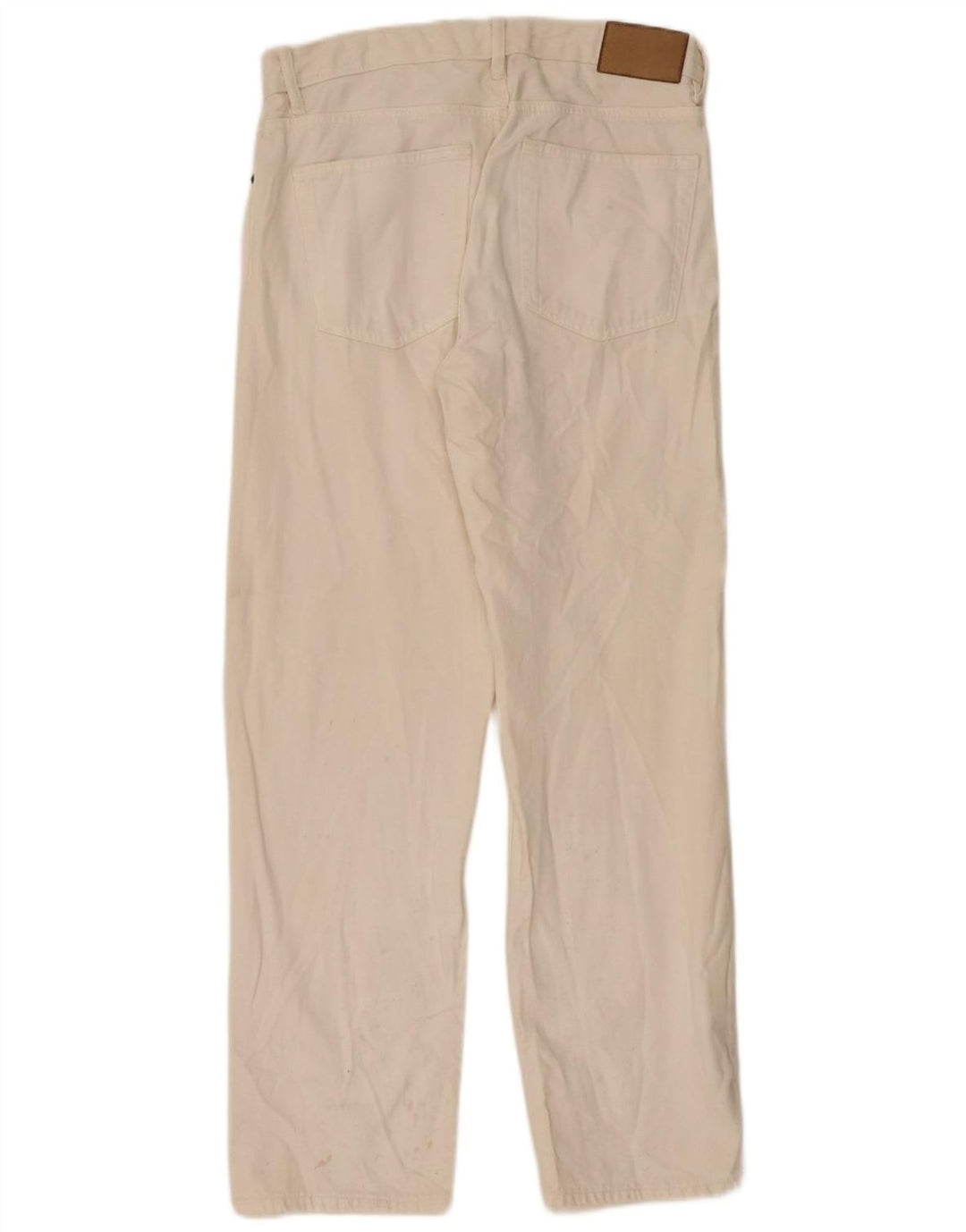 Zara Straight Jeans til mænd EU 40 Medium W31 L32 Off White