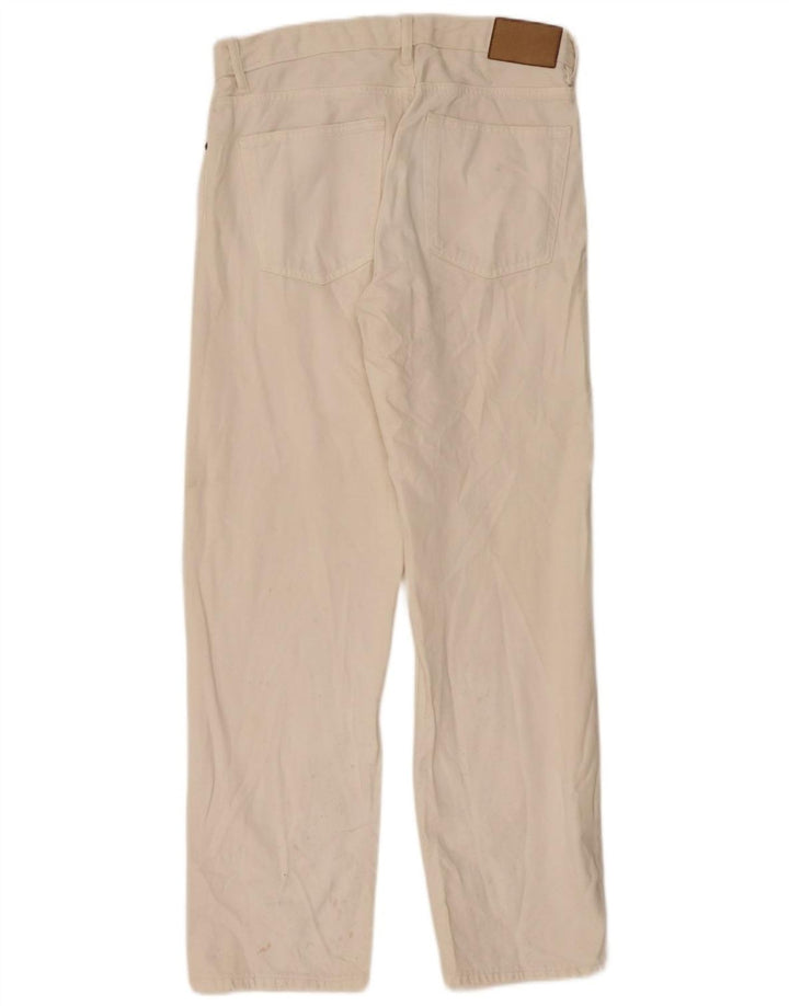 Zara Straight Jeans til mænd EU 40 Medium W31 L32 Off White