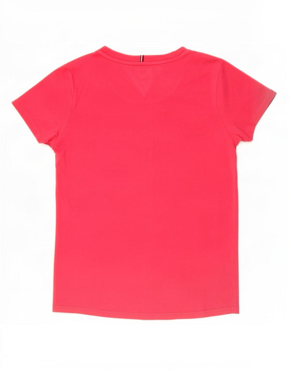 Tommy Hilfiger piger grafisk t-shirt top 11-12 år rød bomuld
