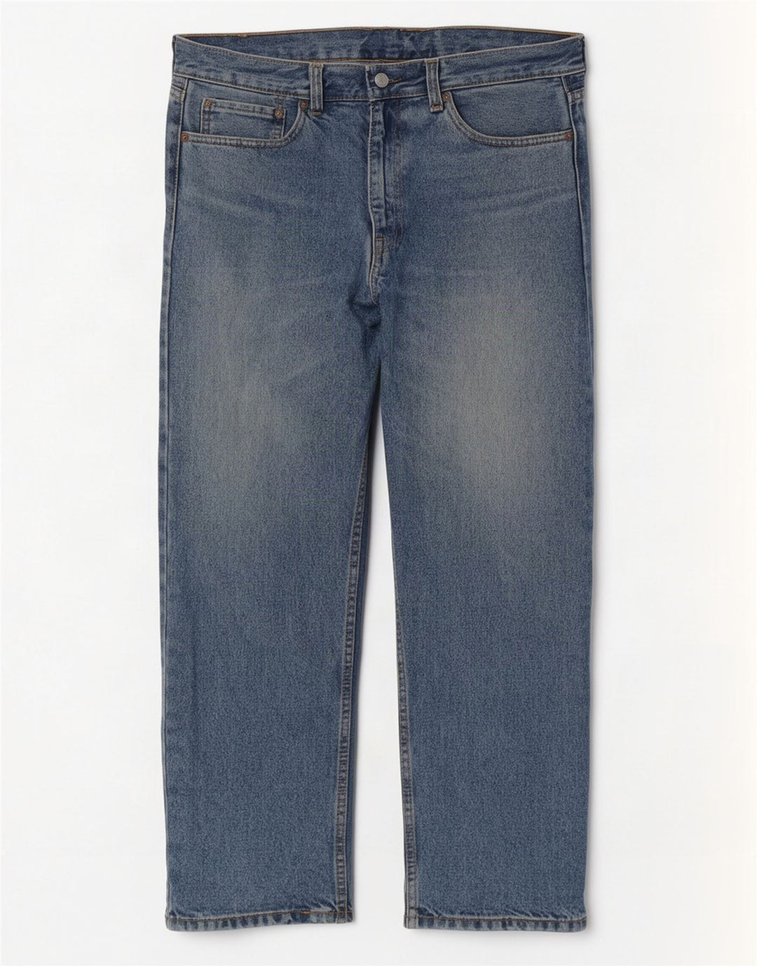 Levi's Herre 505 Straight Jeans W36 L29 Blå Bomuld