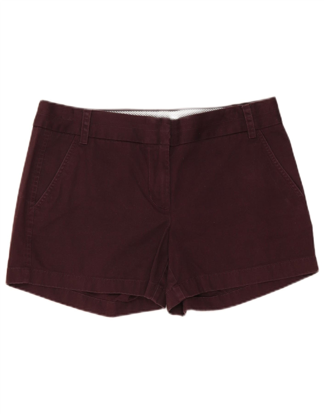 J. CREW Chino Shorts til kvinder US 8 Medium W32 Brun Bomuld