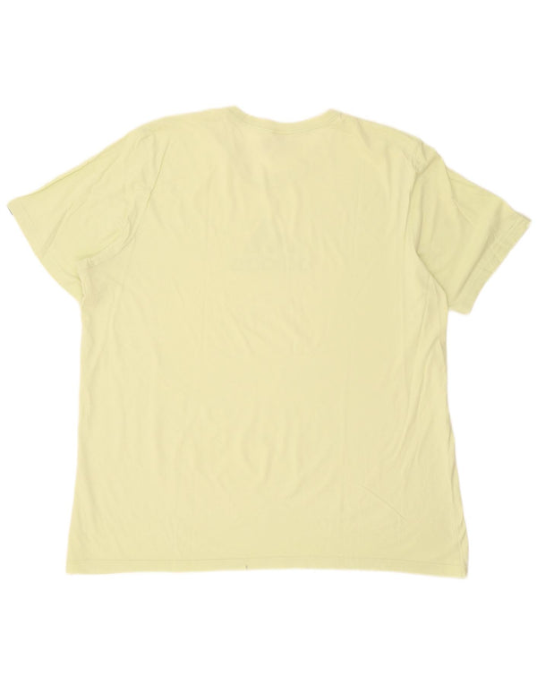 Adidas Herre grafisk T-shirt top 2XL gul bomuld